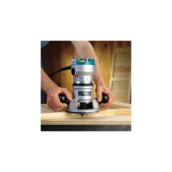 Electric Fixed Base Router: 1/2 & 1/4" Collet, 2.25 hp, 8000-24000 RPM