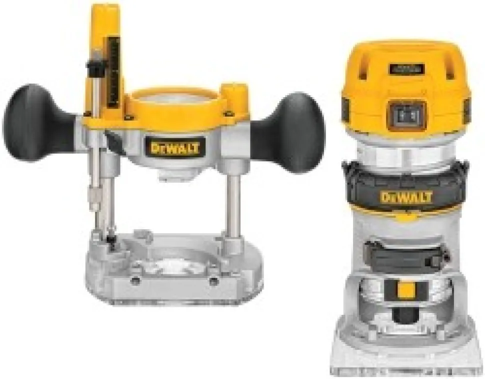 Electric Fixed/Plunge Combination Router: 1/4" Collet, 1.25 hp, 16000-27000 RPM