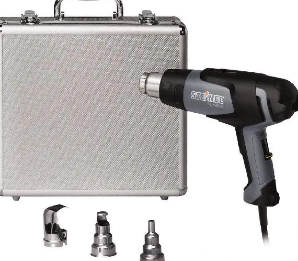 Electric Heat Gun Kit: 120 to 1,100° F, 1 to 13 CFM