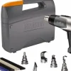 Electric Heat Gun Kit: 120 to 1,200° F, 4 to 13 CFM