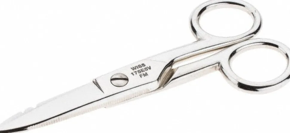 Electrician Scissors:5-1/4" OAL