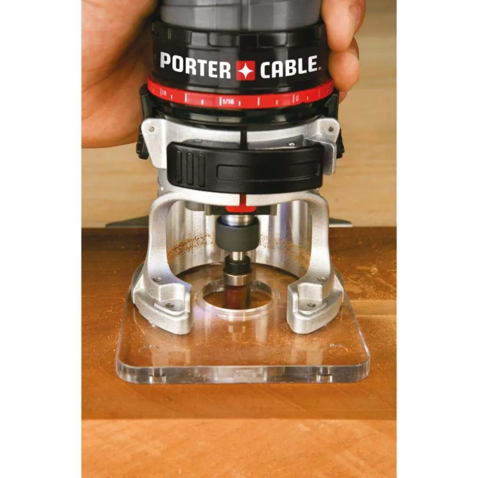 Electric Laminate Trimmer Router: 1/4" Collet, 0.50 hp, 31000 RPM