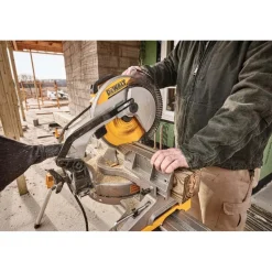 Electric Miter Saw: 12" Blade, 5/8 or 1" Arbor