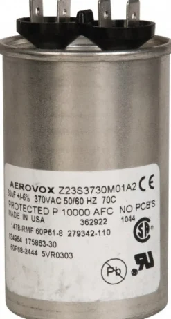 Electromechanical Actuator Controls, Capacitors & Relays: Type: Capacitor; Input Voltage: 115V AC; Input Current: AC