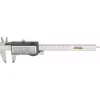 Electronic Caliper: 150.00 mm, 6", 0.0100 mm, 0.0005" Resolution, +/-0.02 mm, +/-0.0015" Accuracy, Stainless Steel