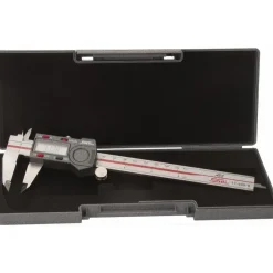 Electronic Caliper: 150.00 mm, 6", 0.0100 mm, 0.0005" Resolution, +/-0.02 mm, +/-0.0010" Accuracy, Calibrated, Data Output, Stainless Steel