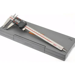 Electronic Caliper: 200.00 mm, 8", 0.0100 mm, 0.0005" Resolution, +/-0.03 mm, +/-0.0015" Accuracy, Calibrated, Stainless Steel