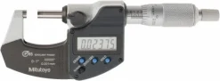 Electronic Outside Micrometer: 0.00 mm to 1", Solid Carbide Face, IP65