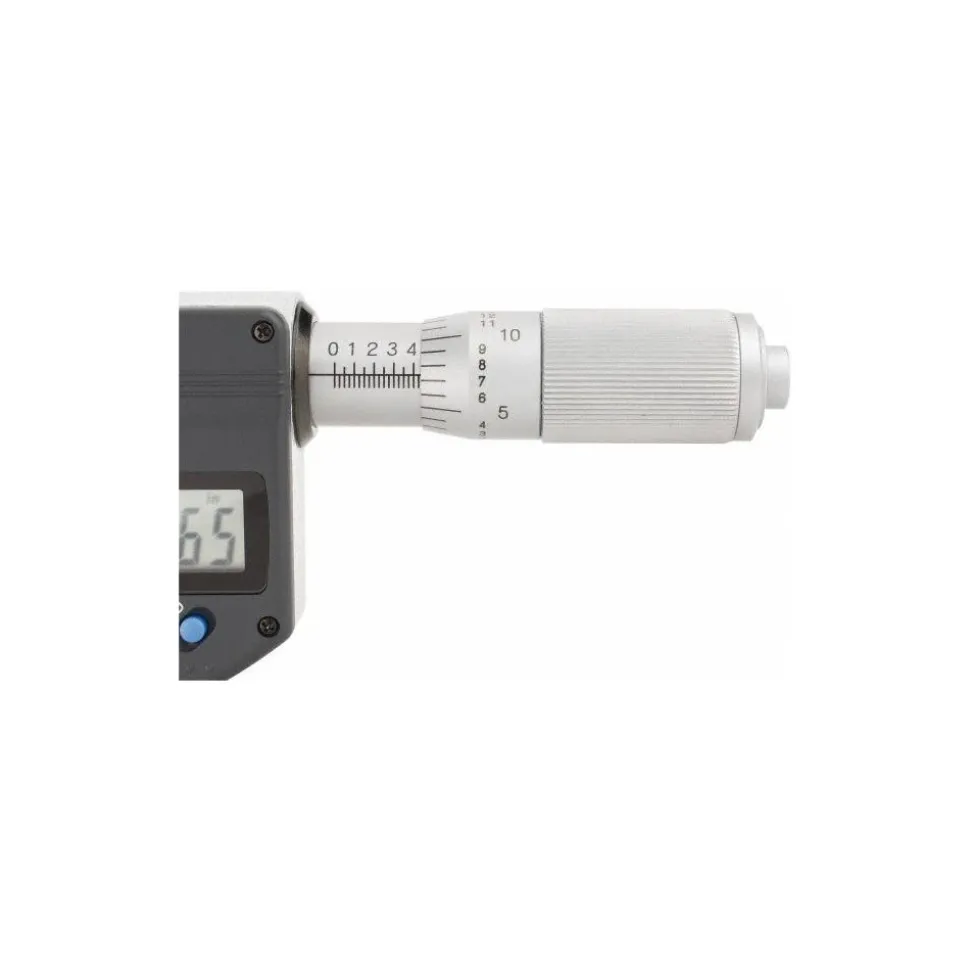 Electronic Outside Micrometer: 0.00 mm to 1", Solid Carbide Face, IP65