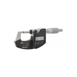 Electronic Outside Micrometer: 0.00 mm to 1", Solid Carbide Face, IP65