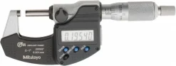 Electronic Outside Micrometer: 0.00 mm to 1", Solid Carbide Face, IP65