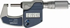 Electronic Outside Micrometer: 0.00 mm to 1", Solid Carbide Face