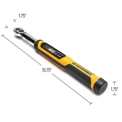 Electronic Torque Wrench: 3/8 in Drive, Square Drive