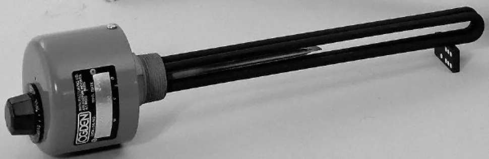 1 Element, 9-1/4" Immersion Length, Standard Housing, Stainless Steel Pipe Plug Immersion Heater