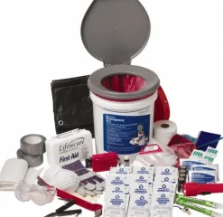 Emergency Prep Kits: Kit Type: Earthquake Survival; Container Type: Bag; Container Material: Polyester