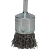 End Brush: 1" Dia, Stainless Steel, Crimped Wire