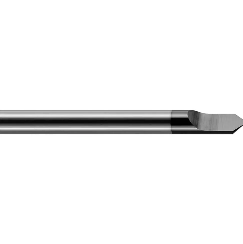 Engraving Cutter: 45 °, 1/8" Dia, Pointed, Solid Carbide