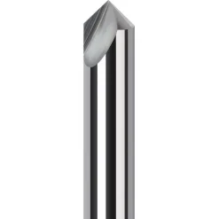 Engraving Cutter: 60 °, 3/16" Dia, Pointed, Solid Carbide