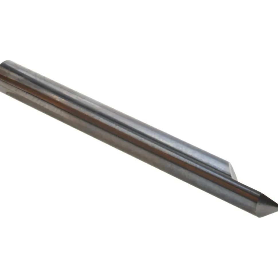 Engraving Cutter: 90 °, 1/4" Dia, Pointed, Solid Carbide