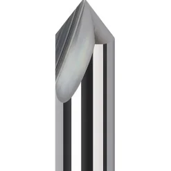 Engraving Cutter: 90 °, 1/8" Dia, Pointed, Solid Carbide