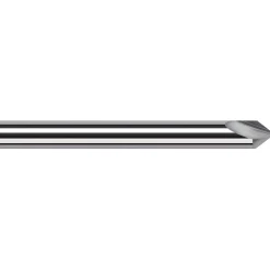 Engraving Cutter: 90 °, 1/8" Dia, Pointed, Solid Carbide