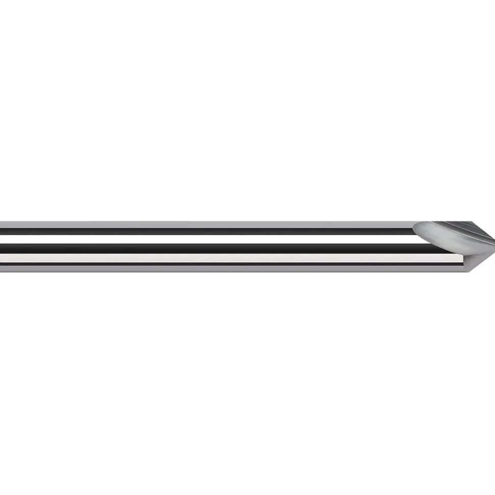 Engraving Cutter: 90 °, 1/8" Dia, Pointed, Solid Carbide