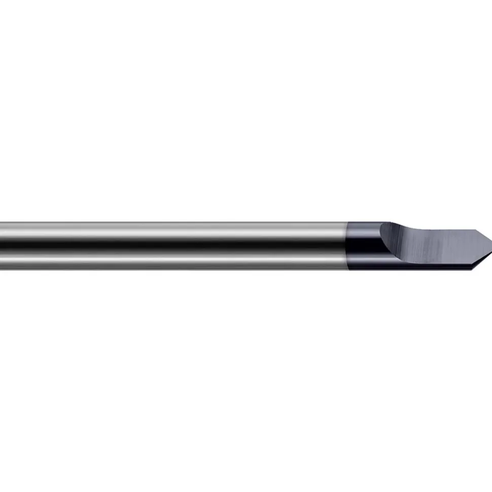 Engraving Cutter: 90 °, 1/4" Dia, Pointed, Solid Carbide