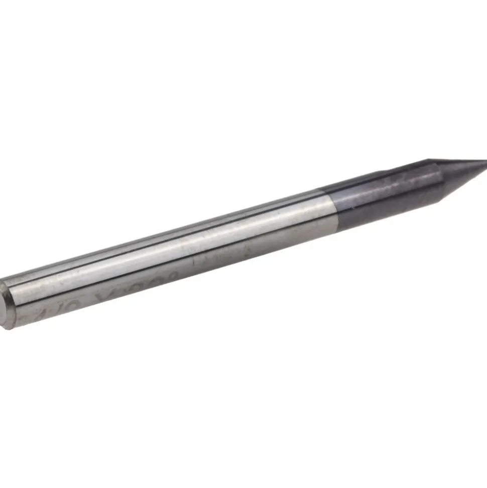 Engraving Cutter: 30 °, 1/8" Dia, Pointed, Solid Carbide