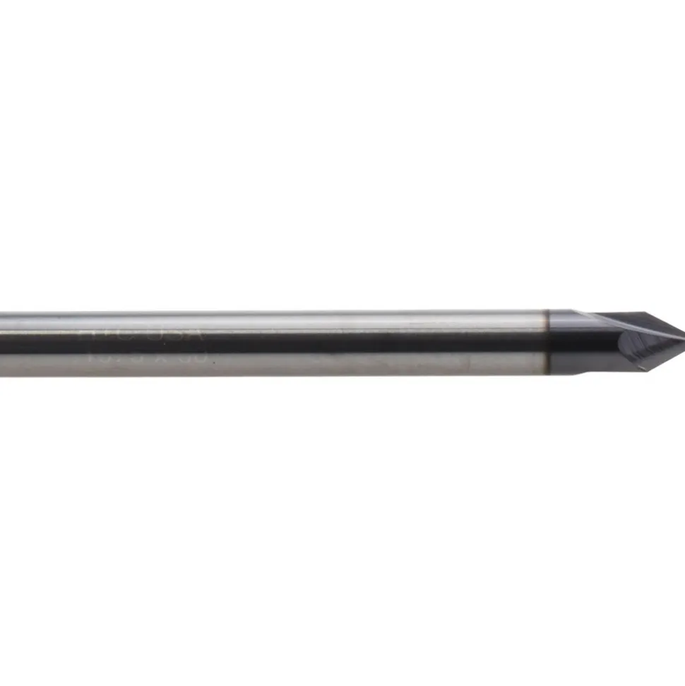 Engraving Cutter: 60 °, 3/16" Dia, Pointed, Solid Carbide