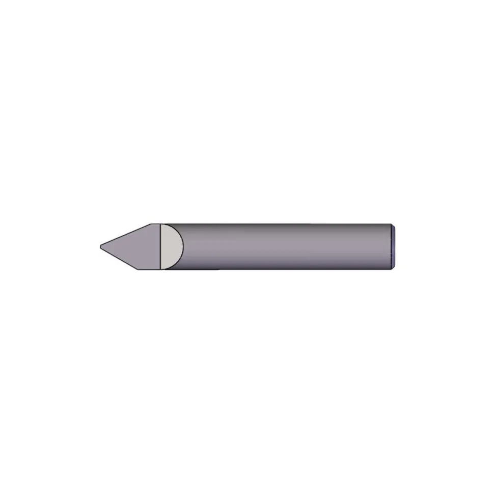 Engraving Cutter: 60 °, 0.009" Dia, 0.009" Tip Dia, Conical Point, Solid Carbide