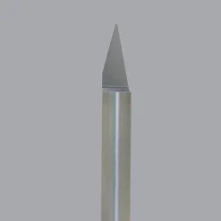 Engraving Cutter: 30 °, 0.01" Dia, 0.01" Tip Dia, Conical Point, Solid Carbide