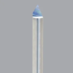 Engraving Cutter: 60 °, 0.02" Dia, 0.02" Tip Dia, Conical Point, Solid Carbide
