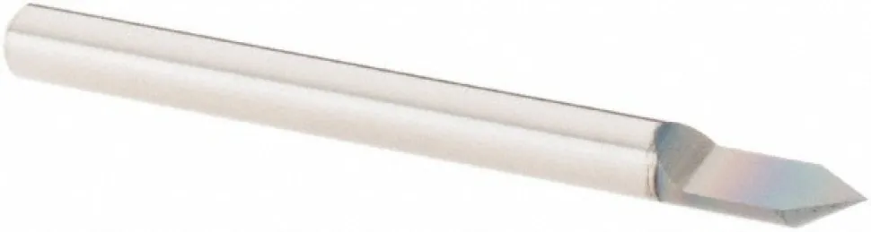 Engraving Cutter: 60 °, 0.005" Dia, 0.005" Tip Dia, Conical Point, Solid Carbide