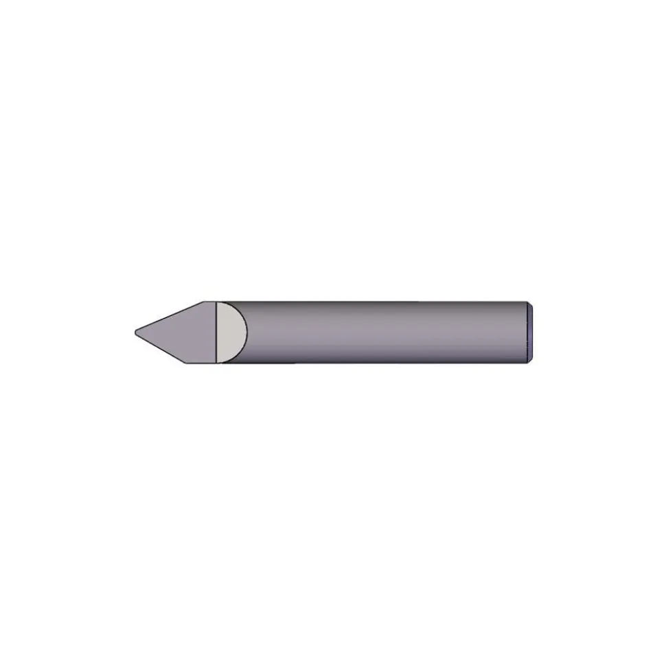 Engraving Cutter: 60 °, 0.005" Dia, 0.005" Tip Dia, Conical Point, Solid Carbide