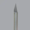 Engraving Cutter: 30 °, 0.02" Dia, 0.02" Tip Dia, Conical Point, Solid Carbide