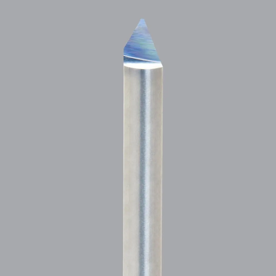 Engraving Cutter: 60 °, 0.04" Dia, 0.04" Tip Dia, Conical Point, Solid Carbide