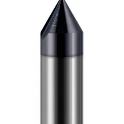 Engraving Cutter: 90 °, 1/8" Dia, 0.005" Tip Dia, Tipped Off Point, Solid Carbide