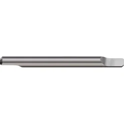 Engraving Cutter: 3/16" Dia, 0.008" Tip Dia, Tipped Off Point, Solid Carbide