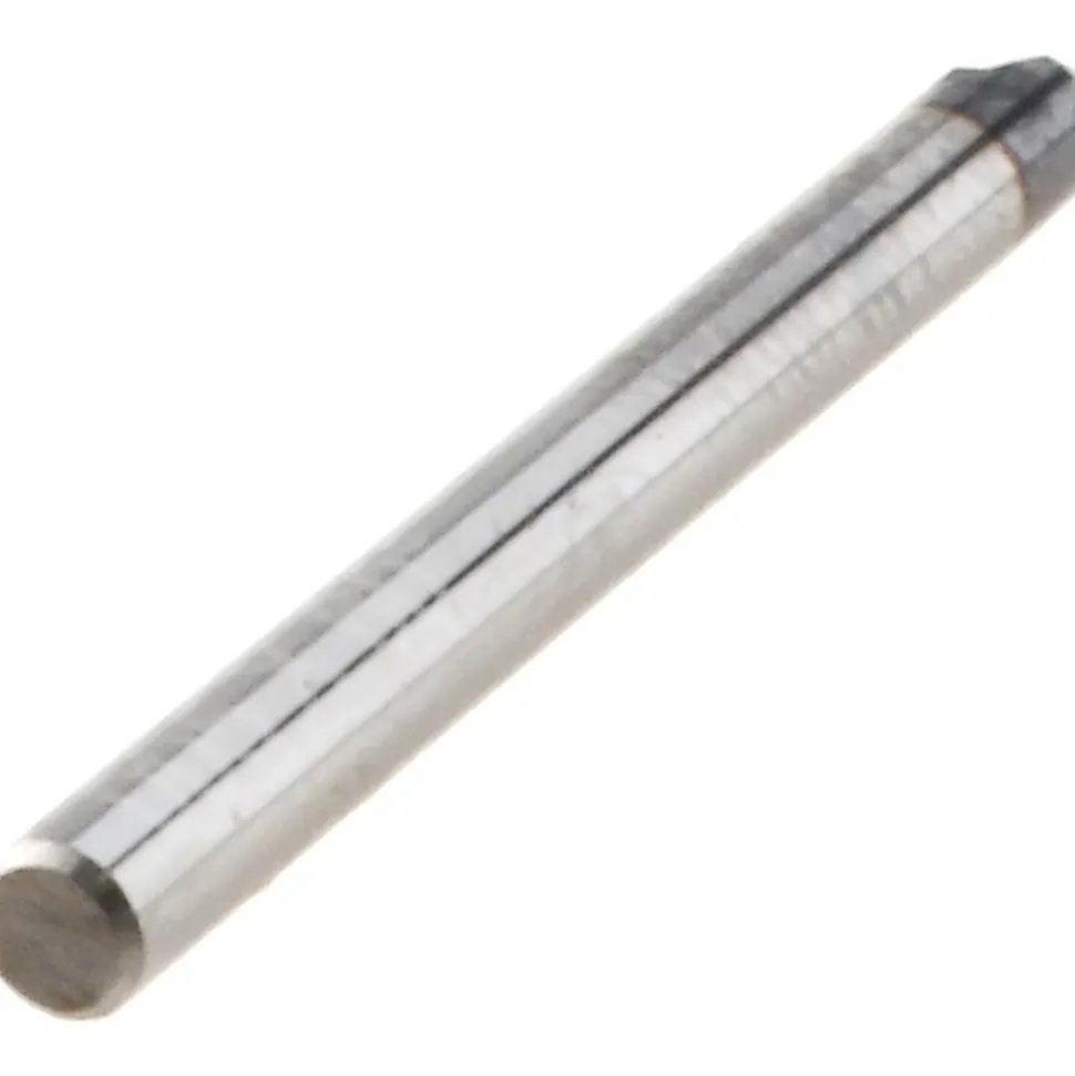 Engraving Cutter: 60 °, 1/8" Dia, 0.005" Tip Dia, Tipped Off Point, Solid Carbide