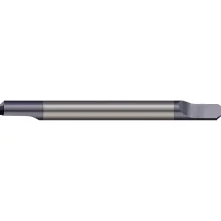 Engraving Cutter: 1/8" Dia, 0.008" Tip Dia, Tipped Off Point, Solid Carbide