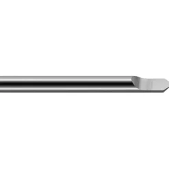 Engraving Cutter: 30 °, 3/16" Dia, 0.01" Tip Dia, Tipped Off Point, Solid Carbide