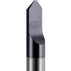 Engraving Cutter: 90 °, 1/8" Dia, 0.01" Tip Dia, Tipped Off Point, Solid Carbide