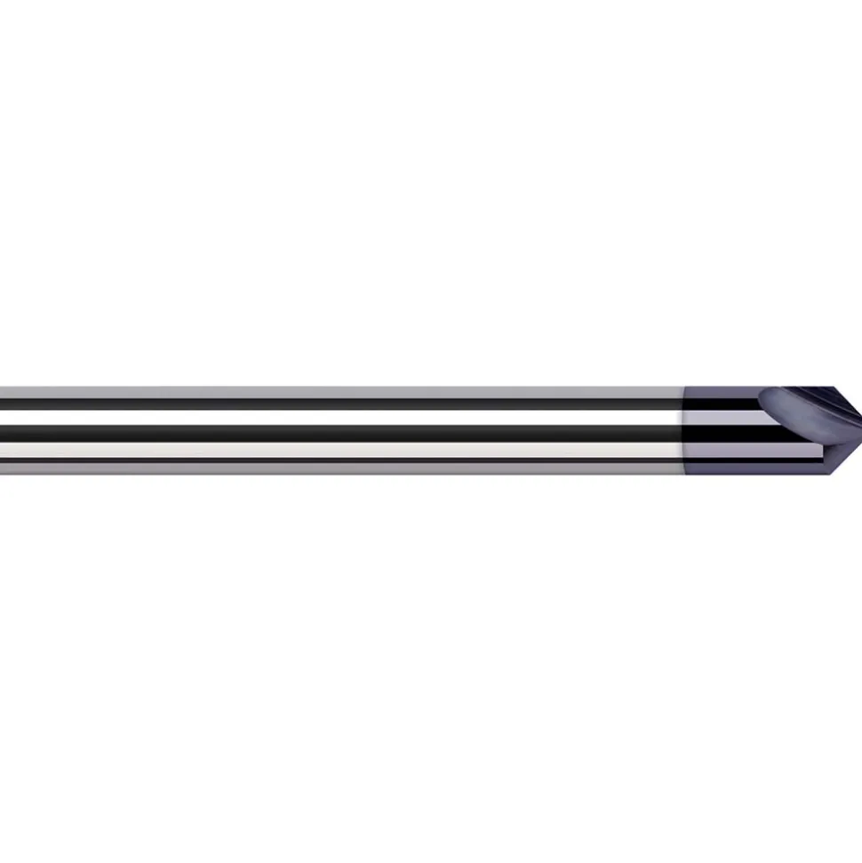 Engraving Cutter: 60 °, 1/8" Dia, Tip Radius Point, Solid Carbide