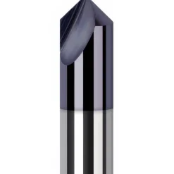 Engraving Cutter: 60 °, 1/8" Dia, Tip Radius Point, Solid Carbide