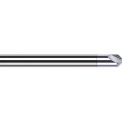 Engraving Cutter: 60 °, 1/8" Dia, Tip Radius Point, Solid Carbide