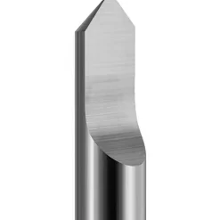 Engraving Cutter: 30 °, 1/8" Dia, Tip Radius Point, Solid Carbide