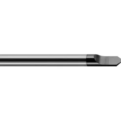 Engraving Cutter: 60 °, 1/8" Dia, Tip Radius Point, Solid Carbide