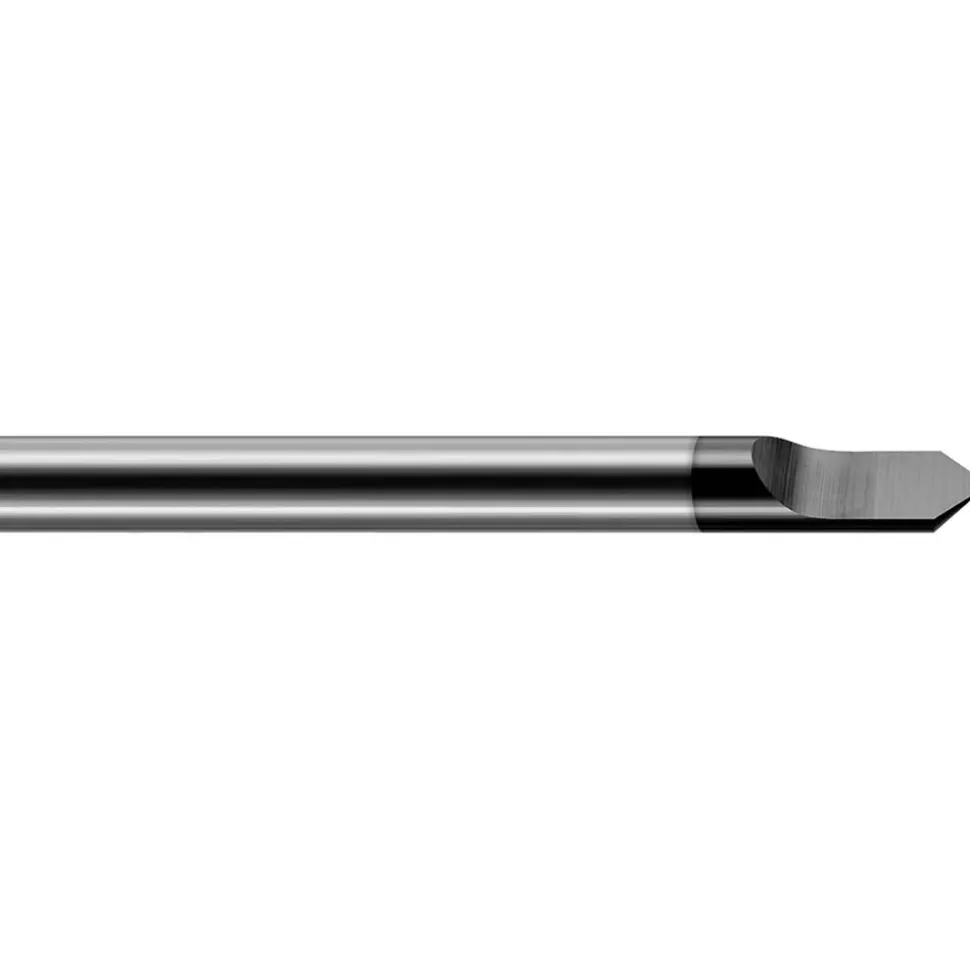 Engraving Cutter: 60 °, 1/8" Dia, Tip Radius Point, Solid Carbide