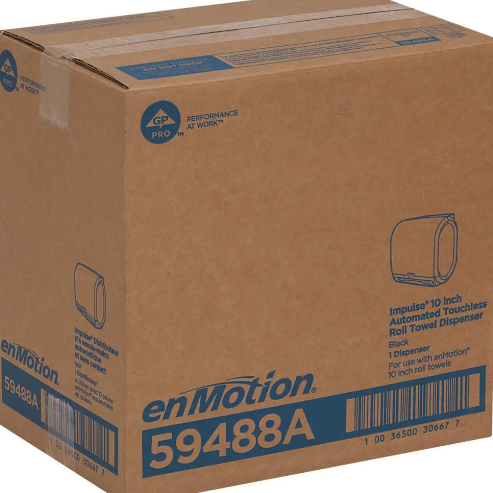 Enmotion Impulse 10" 1-Roll Automated Touchless Paper Towel Dispenser, Black