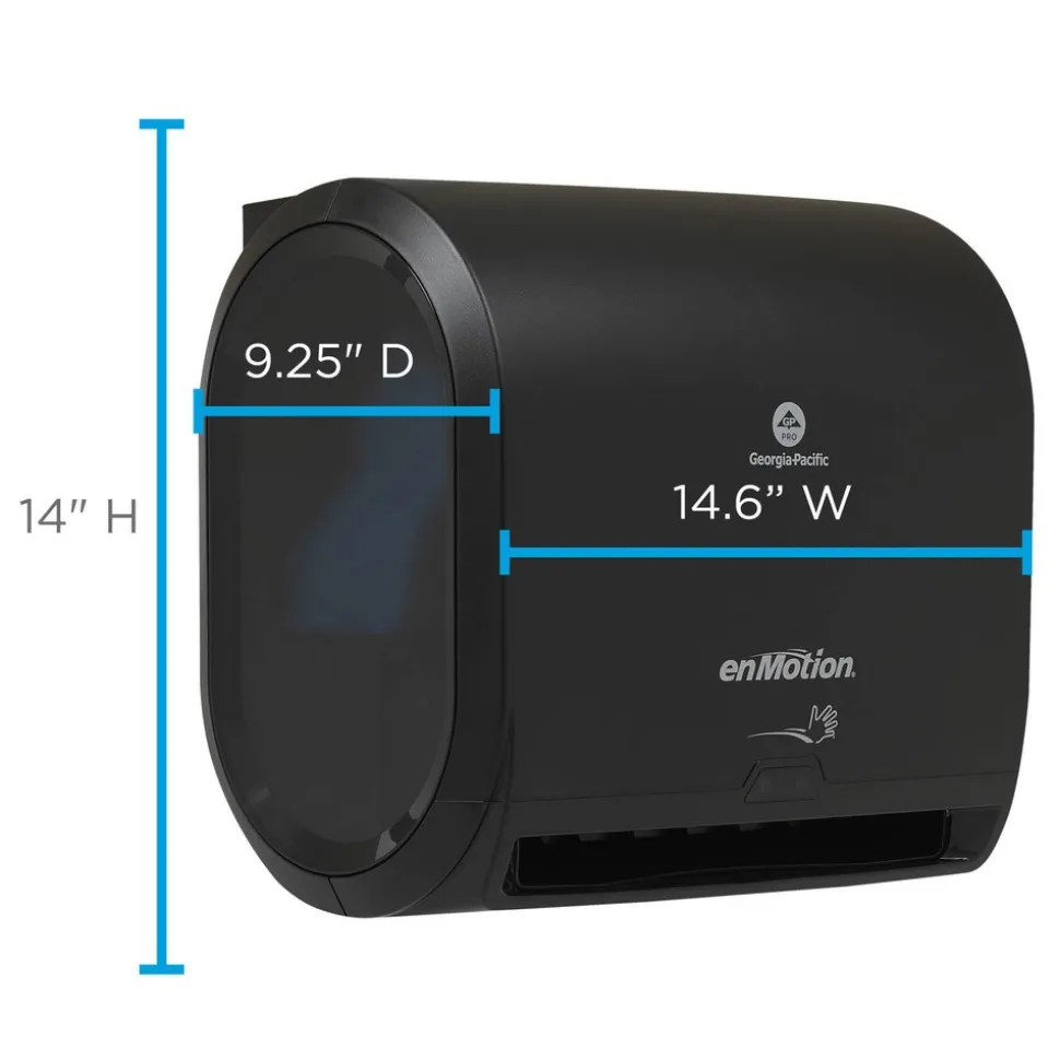 Enmotion Impulse 10" 1-Roll Automated Touchless Paper Towel Dispenser, Black